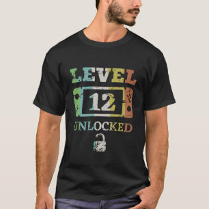 Kinder gameniveau 12 niet vergrendeld voor gamerjo t-shirt