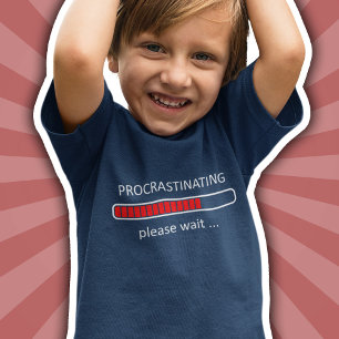 Kinder gaming Shirt   Uitstellen Een ogenblik gedu