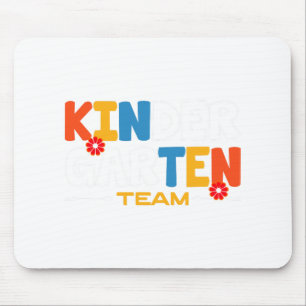 Kinder Garten Team Docent Terug naar School Enthou Muismat