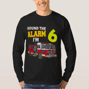 Kinder geluidsindicator Im 6 Kinder brandblusbrand T-shirt
