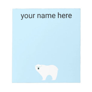 Kinder, gepersonaliseerd Polar Beer Blocnote