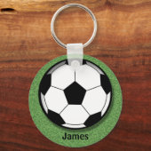 Kinder gepersonaliseerd Sleutelhanger Voetbal (Voorkant)