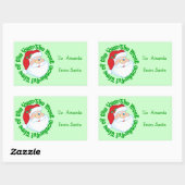 Kinder Gepersonaliseerd van Santa Gift Label (Vel)