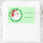 Kinder Gepersonaliseerd van Santa Gift Label (Tas)