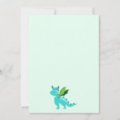 Kinder gepersonaliseerde Dragon Notecards Bedankkaart (Achterkant)