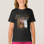 Kinder gepersonaliseerde foto Memorial T-shirt (Voorkant)