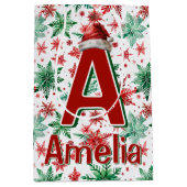 Kinder gepersonaliseerde kerst medium cadeauzakje (Voorkant)