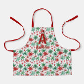 Kinder gepersonaliseerde kerst schort (Voorkant)