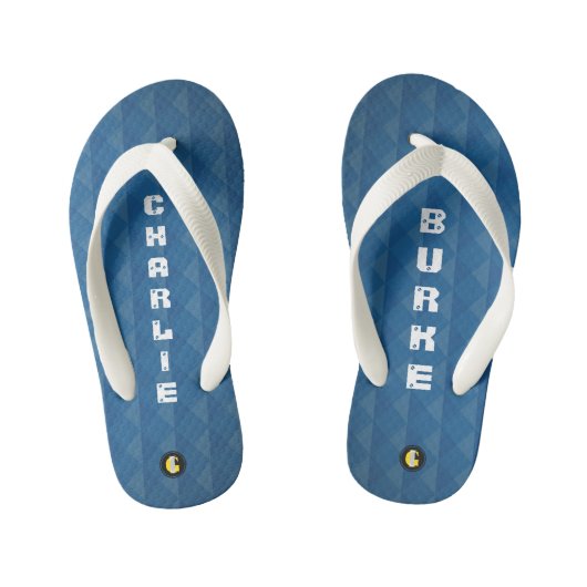 KINDER gepersonaliseerde Teenslippers (Geometrisch (Voetbed)