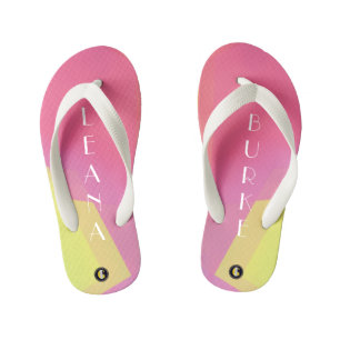 KINDER gepersonaliseerde Teenslippers (roze vun)