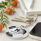 kinder gepersonaliseerde voetbalteam geschenken sleutelhanger (Voorkant Rechts)