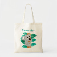 Kinder gepersonaliseerde Waterverf Koala Beer Dier