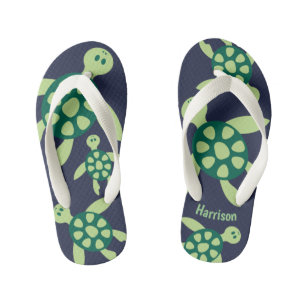 Kinder gepersonaliseerde zwemschildpadden teenslippers