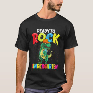 Kinder gereed om Kindergarten Dinosaur terug te br T-shirt