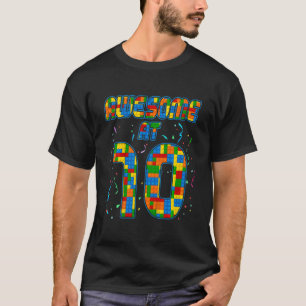 Kinder Geweldige op 10 10e verjaardag 10 jaar oud T-shirt