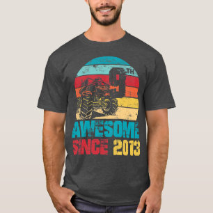 Kinder Geweldige sinds 2013 9e verjaardag Monster T-shirt