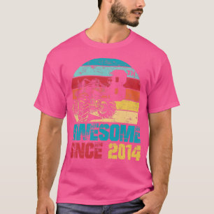 Kinder Geweldige sinds 2014 8e geboortedag monster T-shirt