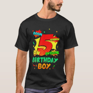 Kinder Geweldige sinds 2017 stripstijl 5 jaar oud T-shirt