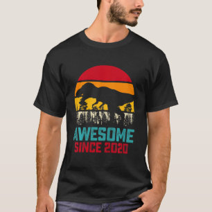 Kinder Geweldige sinds 2020 Dinosaur Rex 2 jaar ou T-shirt