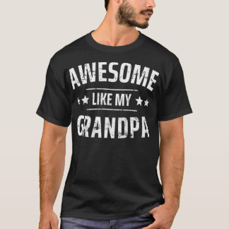Kinder Geweldige zoals mijn opa opa Gezegden F T-shirt