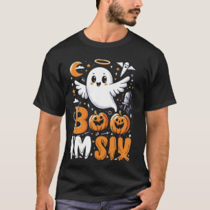 Kinder Ghost Boo Ik ben Drie Zesde Verjaardag Kind T-shirt