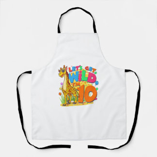 Kinder Giraffe Birthday Party 10 Year Old Boy 10th Schort