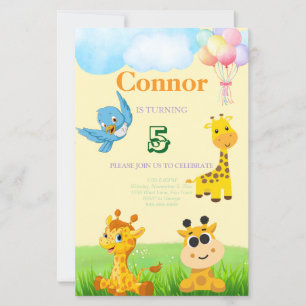 Kinder giraffe thema verjaardag