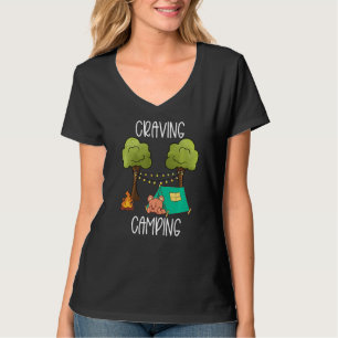 Kinder Glamping Gear Tent Camping Beer Koord T-shirt