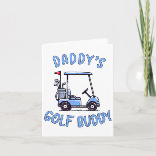 Kinder golfer vader zoon papa's golfjongen vader d kaart