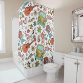 kinder grappige douchegordijn (In situ)