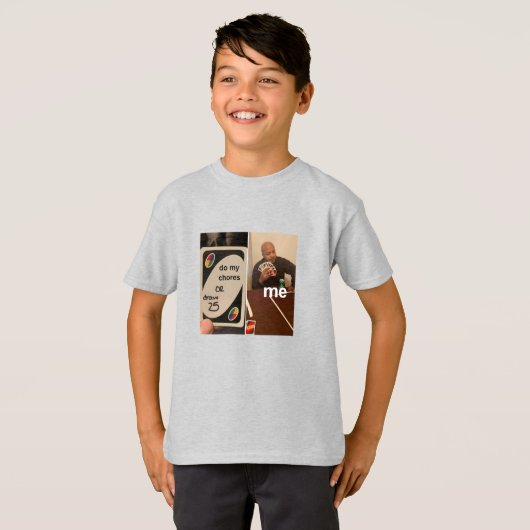kinder grappige meme shirt (Voorkant volledig)