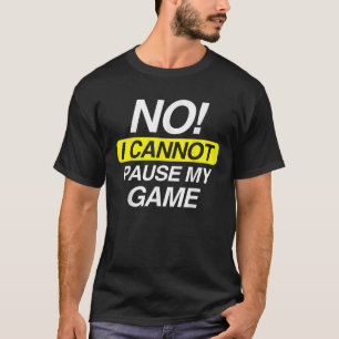 Kinder Grappige Quote Nee Ik kan mijn spel niet pa T-shirt