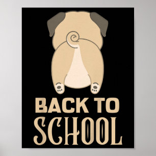 Kinder grappigheid terug naar schoolgeld voor meis poster