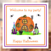 Kinder grillige kabouters Halloween Raamsticker (Vel 2)