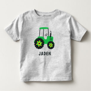 Kinder groene trekker Aangepast Boerderij voertuig Kinder Shirts