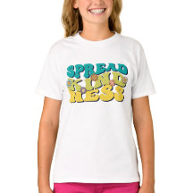 Kinder Groovy-Shirt | Spread vriendelijkheid T-shi