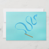 Kinder Gymnastiek Cute Blonde Girls Birthday Kaart (Achterkant)