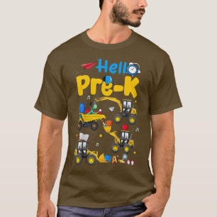 Kinder Hallo PreK Construction Truck Pre-K Boys Ki T-shirt