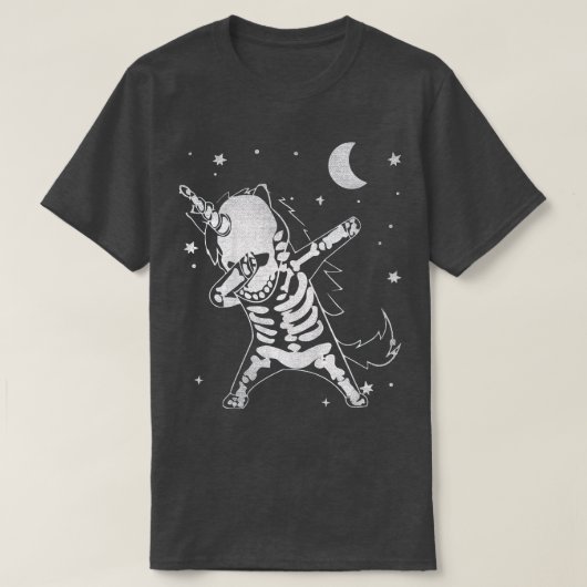 Kinder Halloween Boys Funny Dabbing Skeleton Scale T-shirt (Design voorkant)