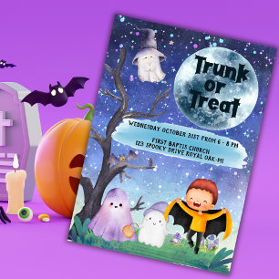 Kinder Halloween Custom Party Schattige Kaart