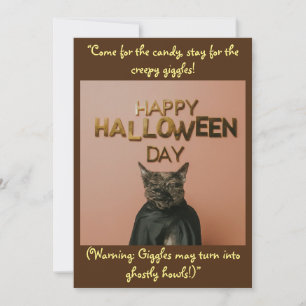 Kinder Halloween-feestuitnodiging Kaart