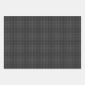 Kinder Halloween Retro Tiny White Polka Dots Zwart Inpakpapier Vel (Voorkant 3)