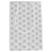 Kinder Halloween Spooky Spider Webs Zwart Wit Medium Cadeauzakje (Voorkant)