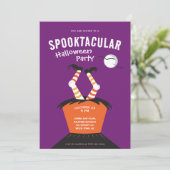 Kinder Halloween uitnodiging (Staand voorkant)