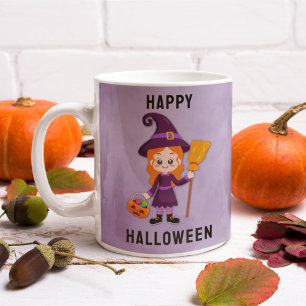 Kinder 'Halloween Witch Custom Name Koffiemok