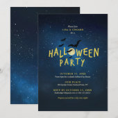 Kinder Halloweenfeest Kaart (Voorkant / Achterkant)