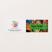 Kinder hand schilderen | Ambachten Visitekaartjes (Buitenkant ongevouwen)