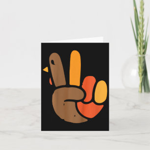 Kinder-hand-Thanksgiving-dag-poolsymbool Kaart