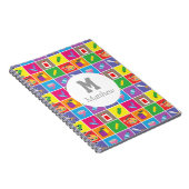 Kinder handboek met kleurrijke kunsten en kunstpat notitieboek (Rechterzijde)