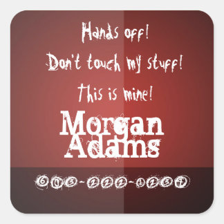 Kinder handen af! Label - Moderne rode Bourgogne C